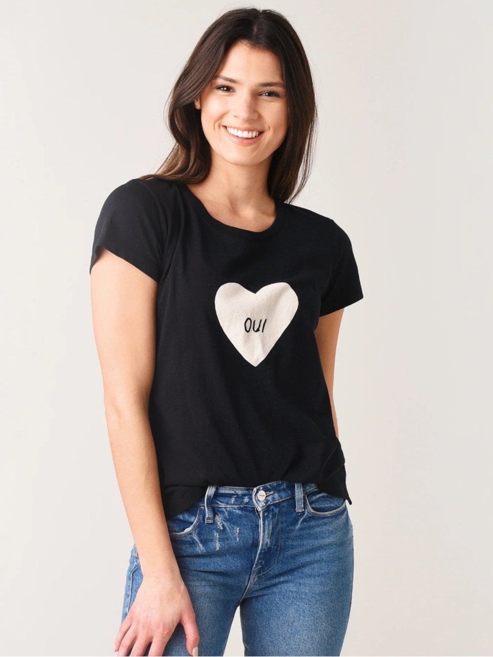 Zadig & Voltaire black “Oui” graphic tee-shirt